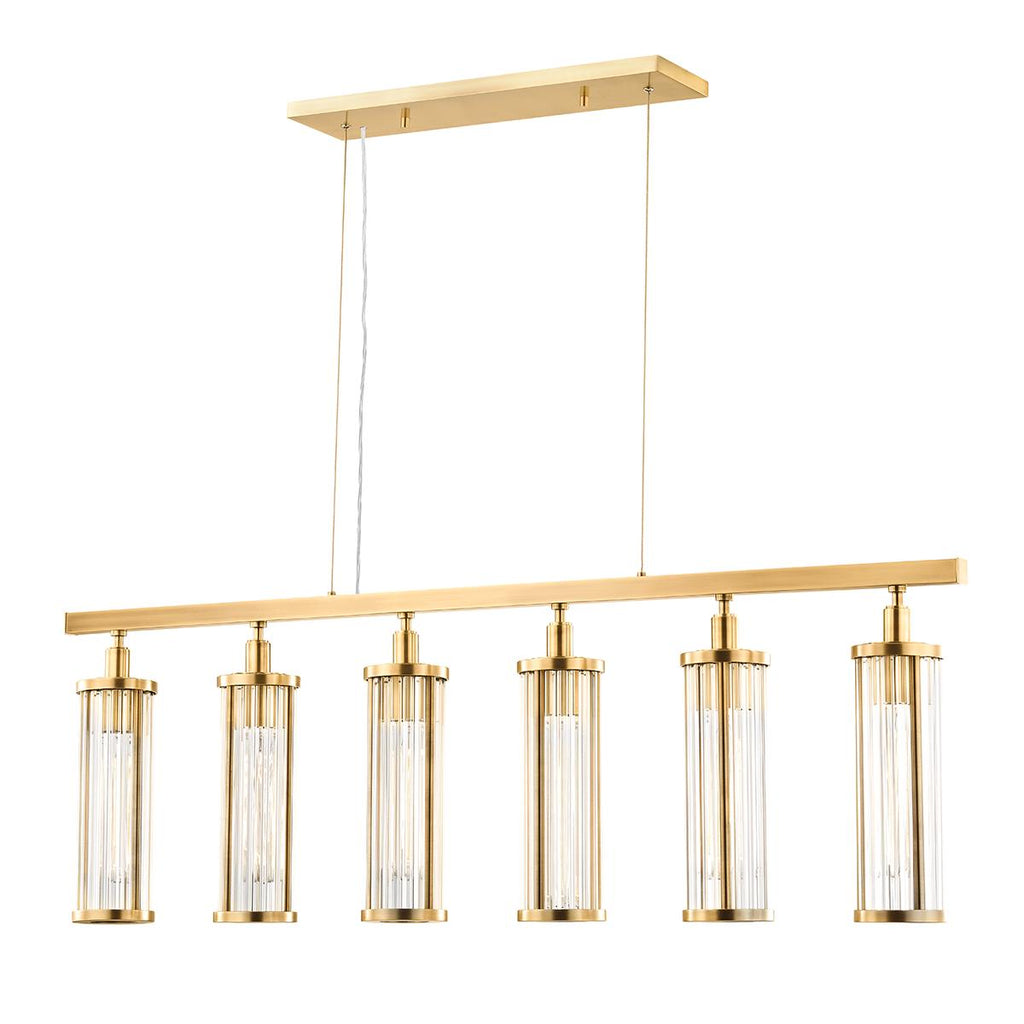 Hudson Valley Lighting Marley Aged Brass 46.5W x 46.5L x 15.25H Pendant