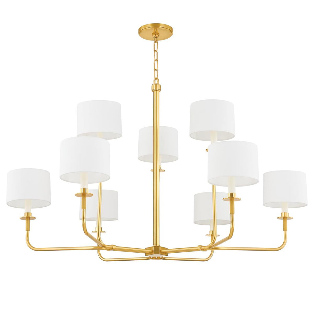 Hudson Valley Lighting PARAMUS Aged Brass 48W x 48L x 29.5H Chandelier