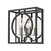 Hudson Valley Lighting Octavio Aged Iron/Polished Nickel Combo 10W X 10L X 10H Wall Sconce