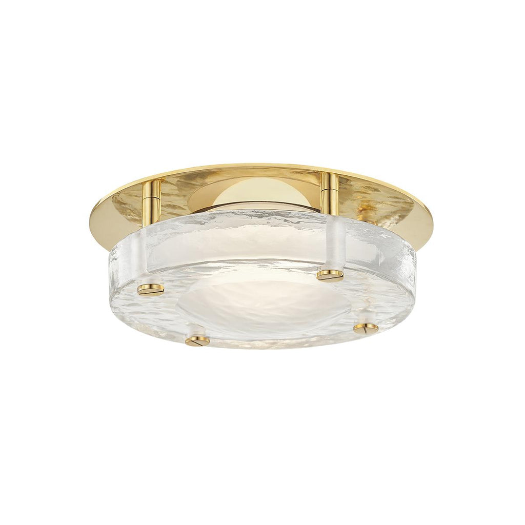 Hudson Valley Lighting Heath Aged Brass 8.25W x 8.25L x 3H Flush Mount