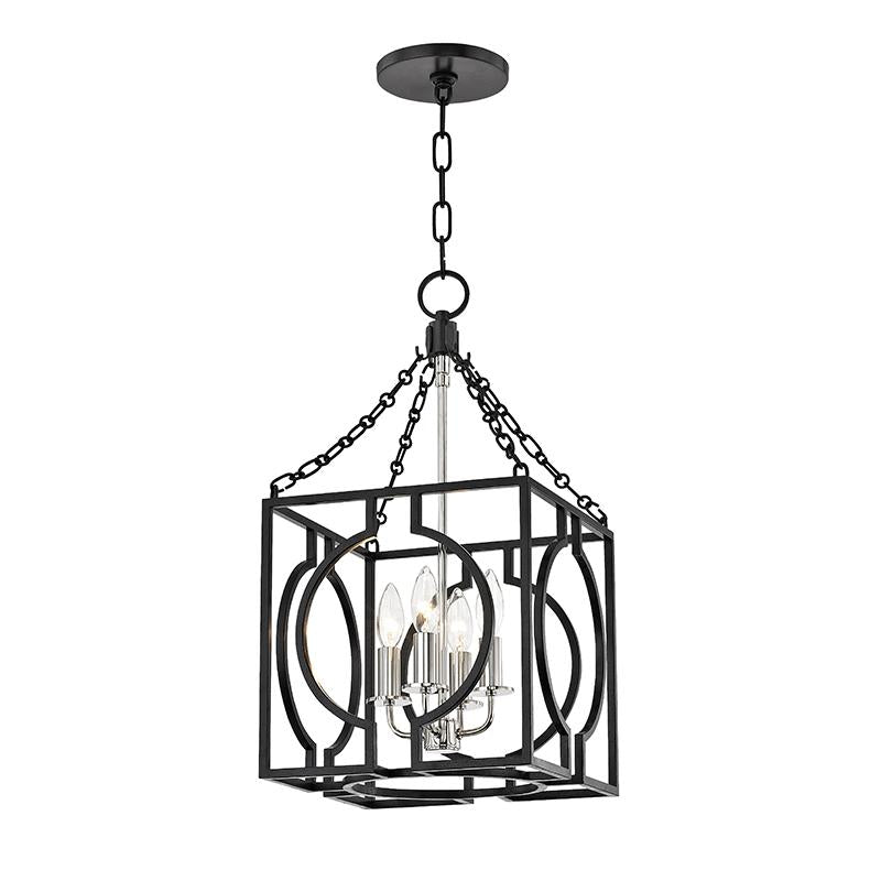 Hudson Valley Lighting Octavio Aged Iron/polished Nickel Combo 12W x 12L x 22.75H Pendant