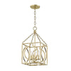 Hudson Valley Lighting Octavio Gold Leaf 12W X 12L X 22.75H Pendant