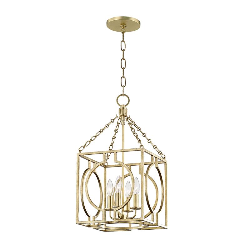 Hudson Valley Lighting Octavio Gold Leaf 12W x 12L x 22.75H Pendant