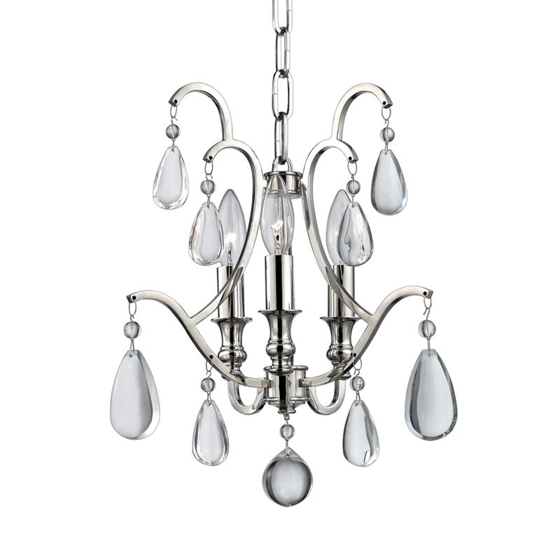 Hudson Valley Lighting Crawford Polished Nickel 13W x 13L x 15.5H Pendant