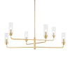 Hudson Valley Lighting Halifax Aged Brass 48W X 48L X 18.75H Chandelier