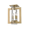 Hudson Valley Lighting Wellington Aged Brass 12W X 12L X 16.25H Semi-Flush Mount