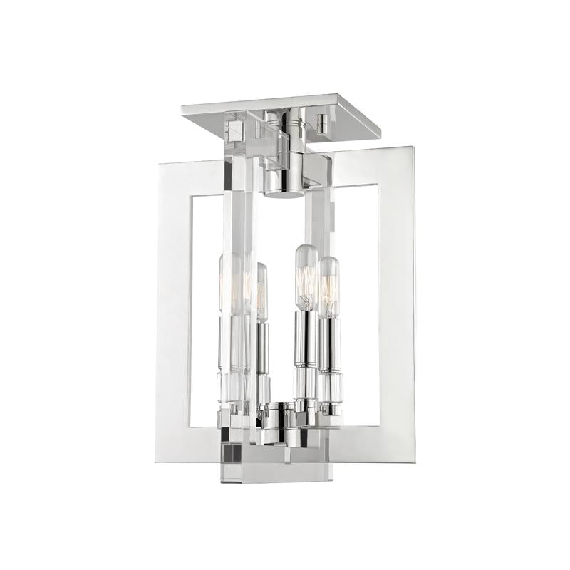 Hudson Valley Lighting Wellington Polished Nickel 12W x 12L x 16.25H Semi-Flush Mount