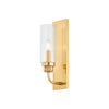 Hudson Valley Lighting Halifax Aged Brass 4.25W X 4.25L X 13.75H Wall Sconce