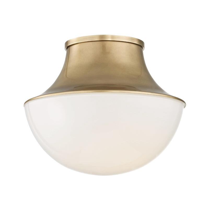 Hudson Valley Lighting Lettie Aged Brass 10.75W x 10.75L x 9H Flush Mount