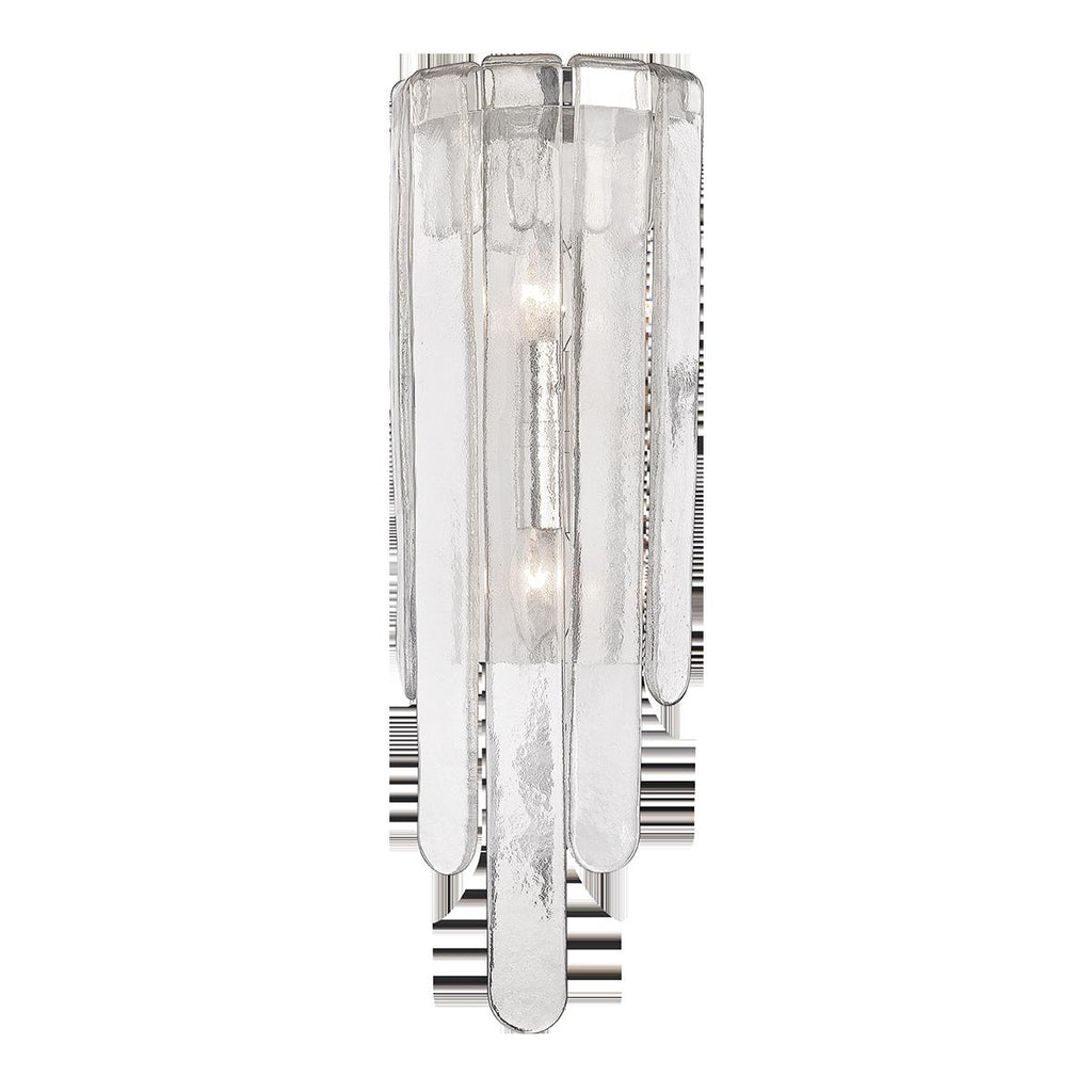 Hudson Valley Lighting Fenwater Polished Nickel 7.5W x 7.5L x 23.5H Wall Sconce