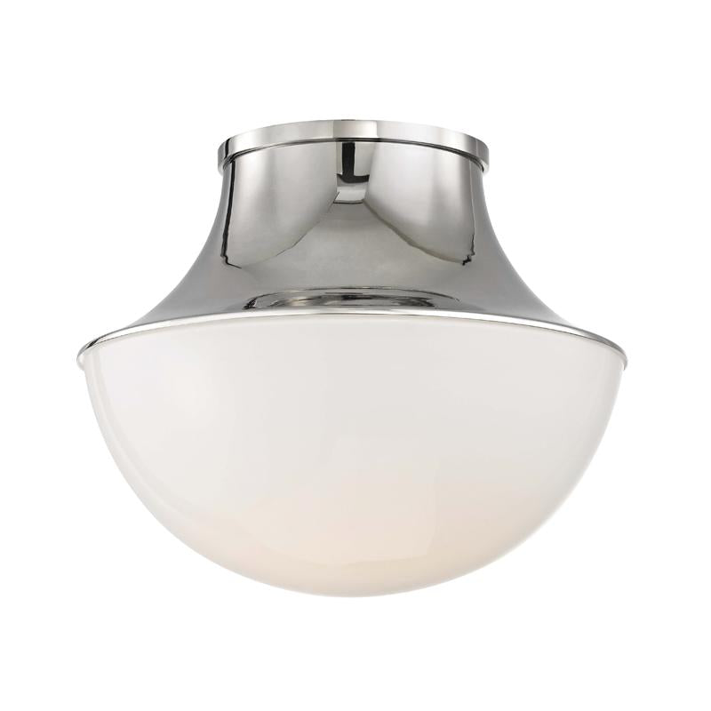 Hudson Valley Lighting Lettie Polished Nickel 10.75W x 10.75L x 9H Flush Mount