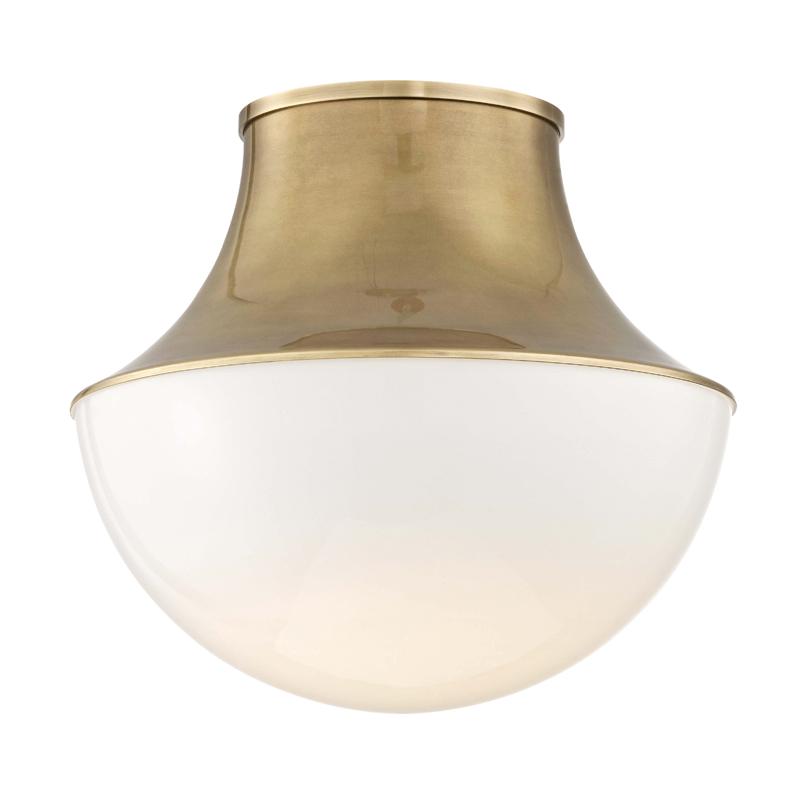 Hudson Valley Lighting Lettie Aged Brass 14.75W x 14.75L x 14H Flush Mount