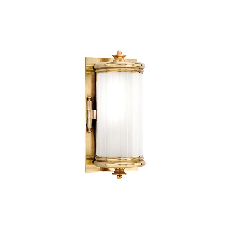 Hudson Valley Lighting Bristol Aged Brass 5W x 10L x 10H Wall Sconce