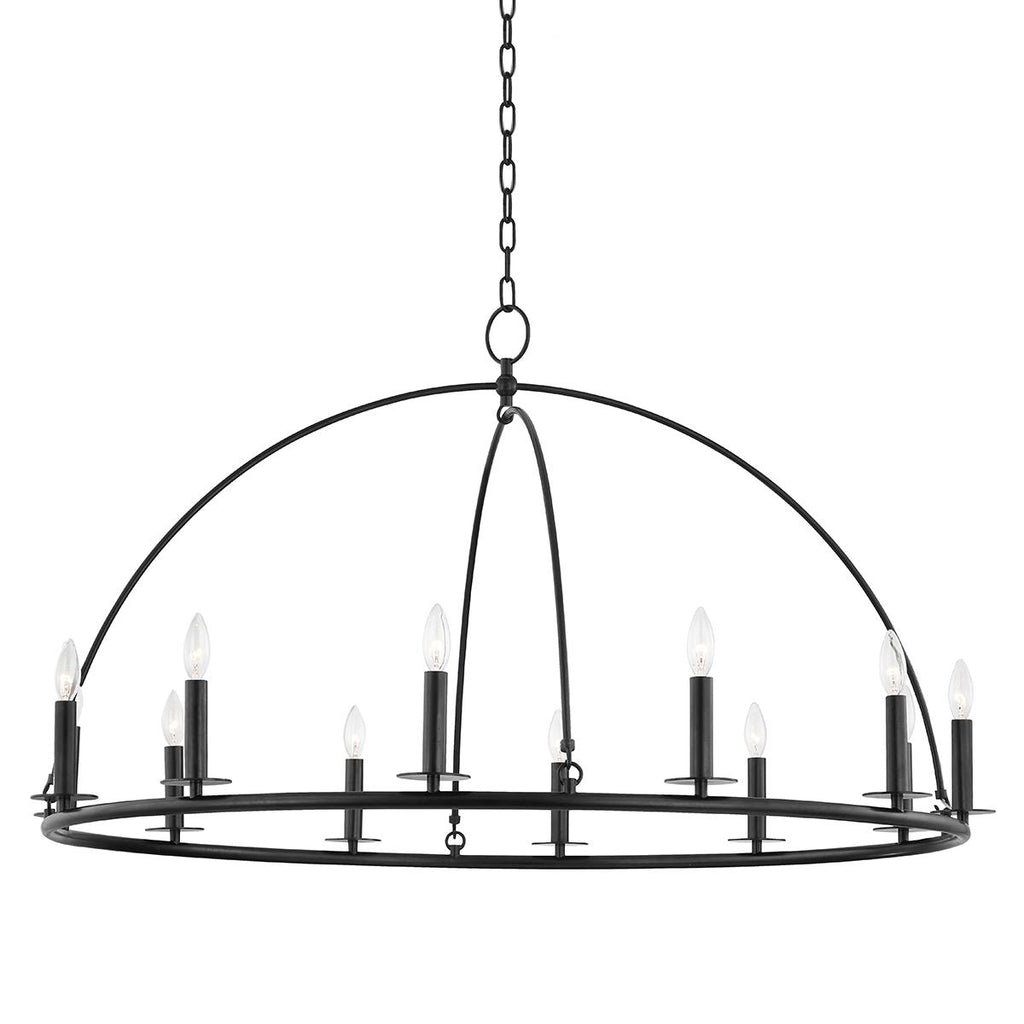 Hudson Valley Lighting Howell Aged Iron 47W x 47L x 26.5H Chandelier