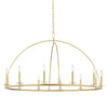 Hudson Valley Lighting Howell Aged Brass 47W X 47L X 26.5H Chandelier