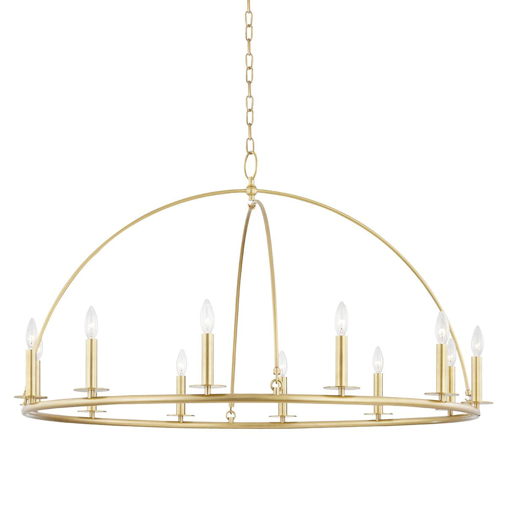 Hudson Valley Lighting Howell Aged Brass 47W x 47L x 26.5H Chandelier