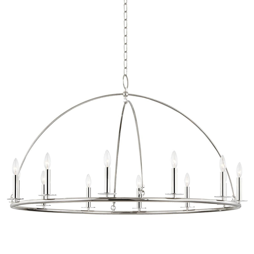 Hudson Valley Lighting Howell Polished Nickel 47W x 47L x 26.5H Chandelier