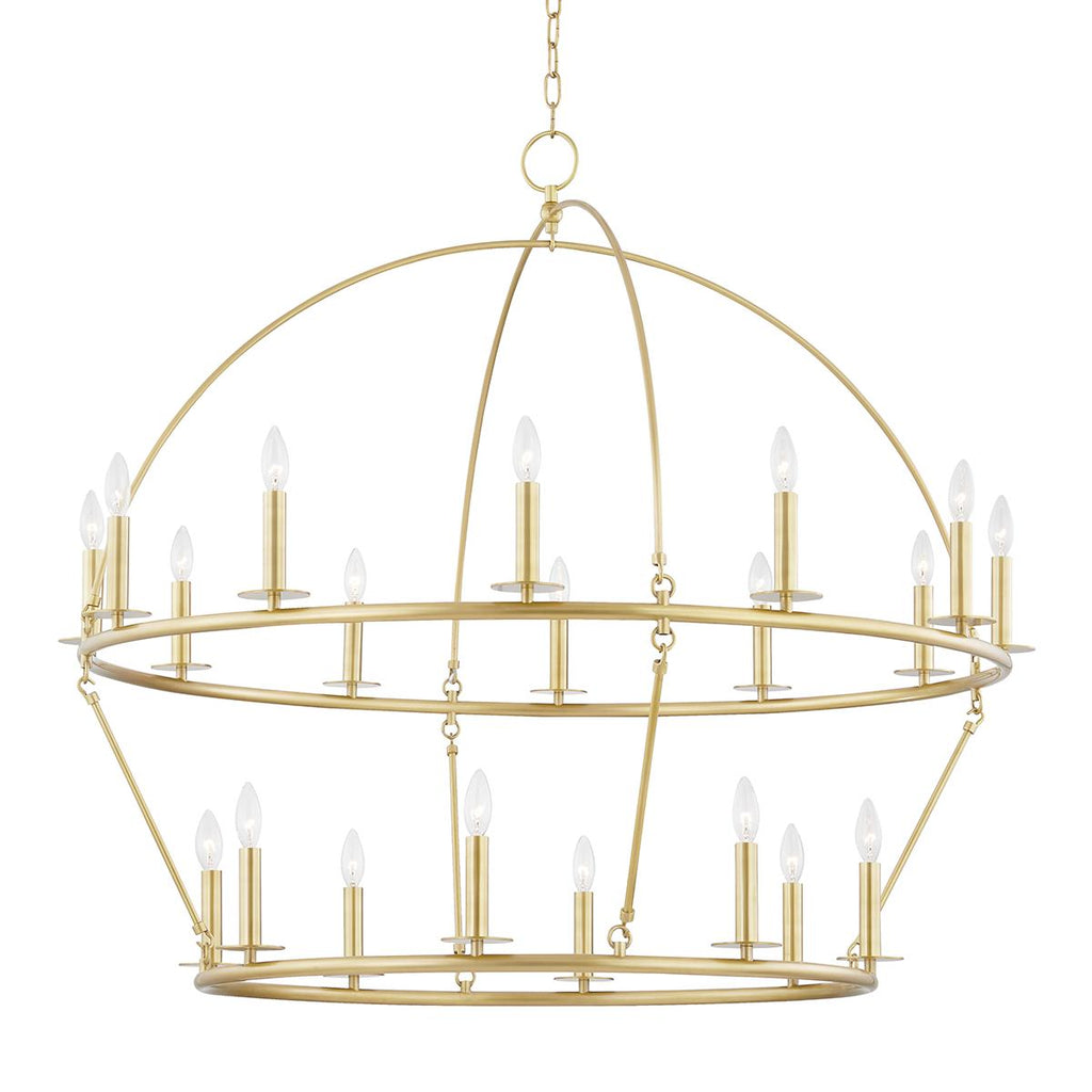 Hudson Valley Lighting Howell Aged Brass 47W x 47L x 42.25H Chandelier