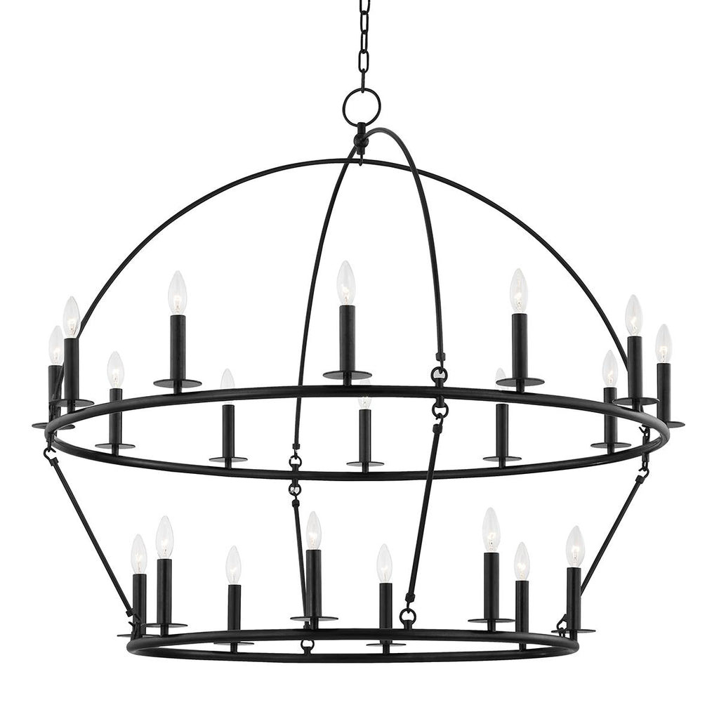 Hudson Valley Lighting Howell Aged Iron 47W x 47L x 42.25H Chandelier