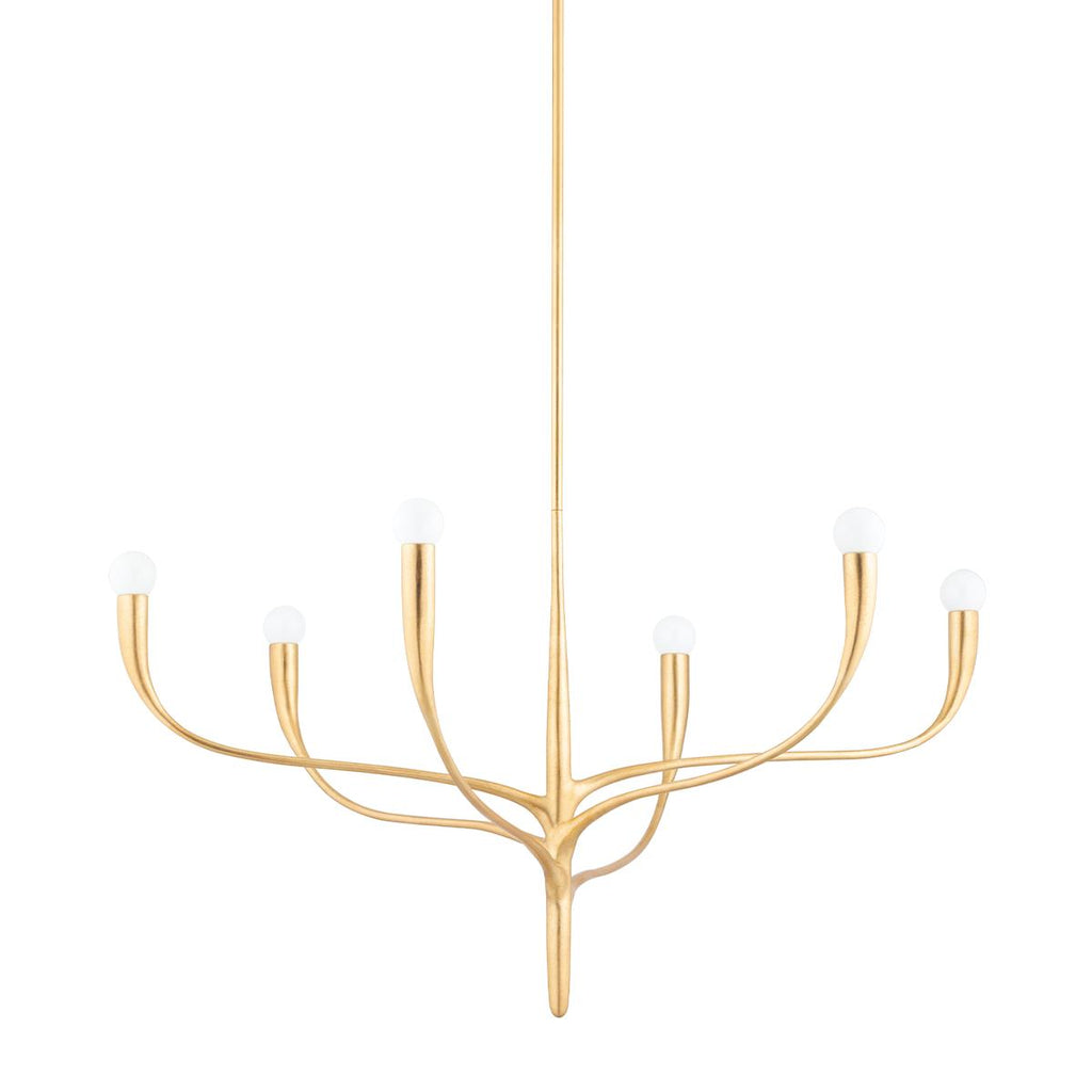 Hudson Valley Lighting Labra Vintage Gold Leaf 36.75W x 36.75L x 20H Chandelier