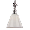 Hudson Valley Lighting Darien Polished Nickel 11W X 11L X 16H Pendant