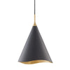 Hudson Valley Lighting Martini Gold Leaf/Black Combo 13W X 13L X 18.5H Pendant