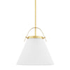 Hudson Valley Lighting Aldridge Aged Brass 16W X 16L X 16.5H Pendant