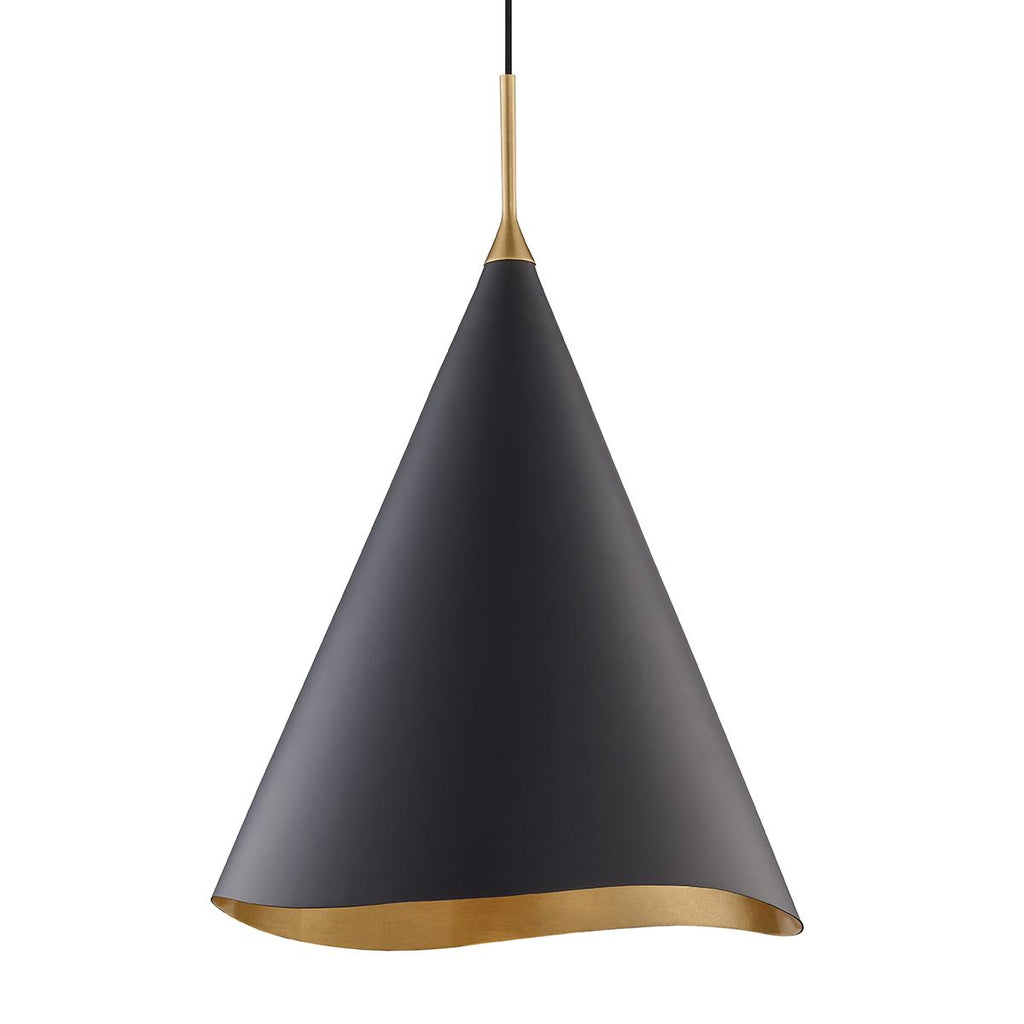 Hudson Valley Lighting Martini Gold Leaf/black Combo 18W x 18L x 24.75H Pendant