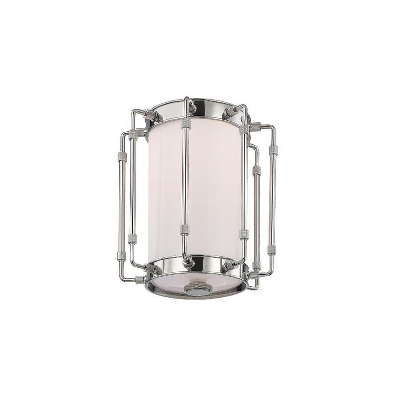 Hudson Valley Lighting Hyde Park Polished Nickel 8.5W x 8.5L x 10H Flush Mount