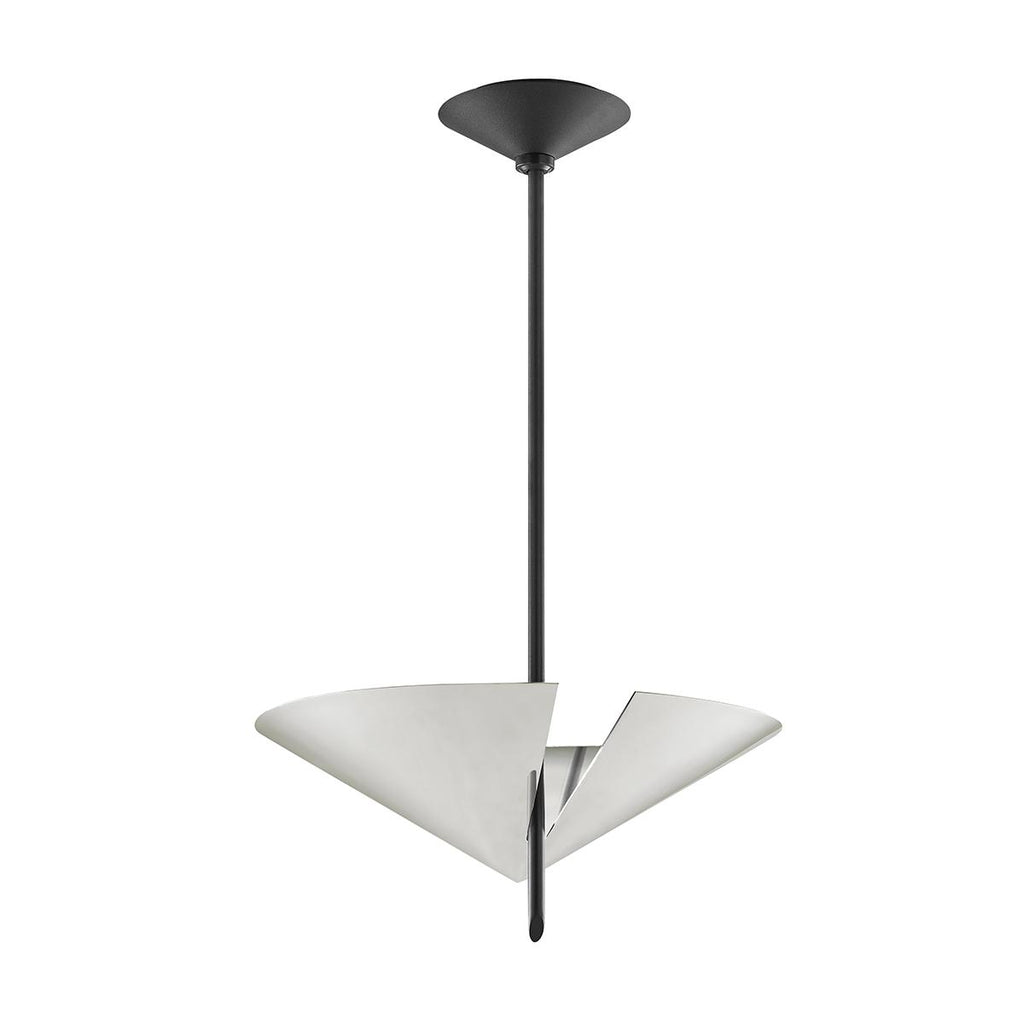 Hudson Valley Lighting Equilibrium Polished Nickel/black 15.75W x 15.75L x 8.5H Pendant