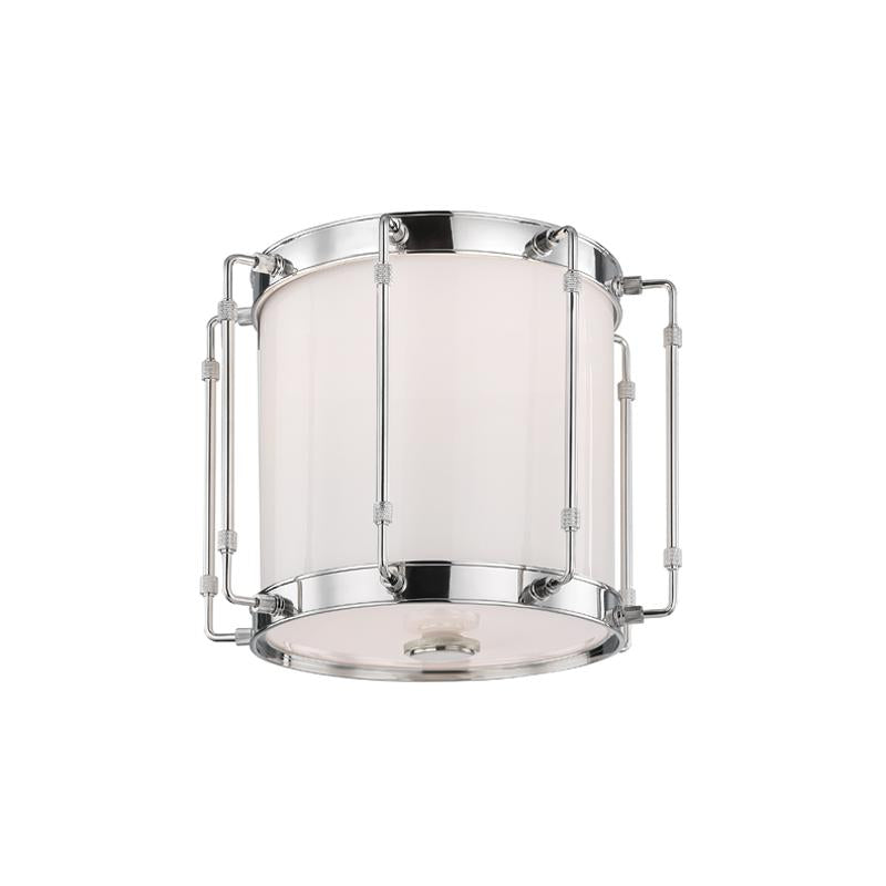 Hudson Valley Lighting Hyde Park Polished Nickel 12.5W x 12.5L x 10H Flush Mount