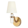 Hudson Valley Lighting Dayton Aged Brass 5W X 5L X 12.25H Wall Sconce