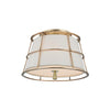 Hudson Valley Lighting Savona Aged Brass 14.25W X 14.25L X 10.5H Semi-Flush Mount