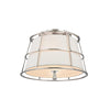 Hudson Valley Lighting Savona Polished Nickel 14.25W X 14.25L X 10.5H Semi-Flush Mount