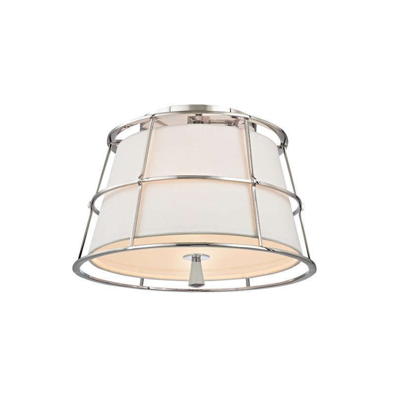 Hudson Valley Lighting Savona Polished Nickel 14.25W x 14.25L x 10.5H Semi-Flush Mount