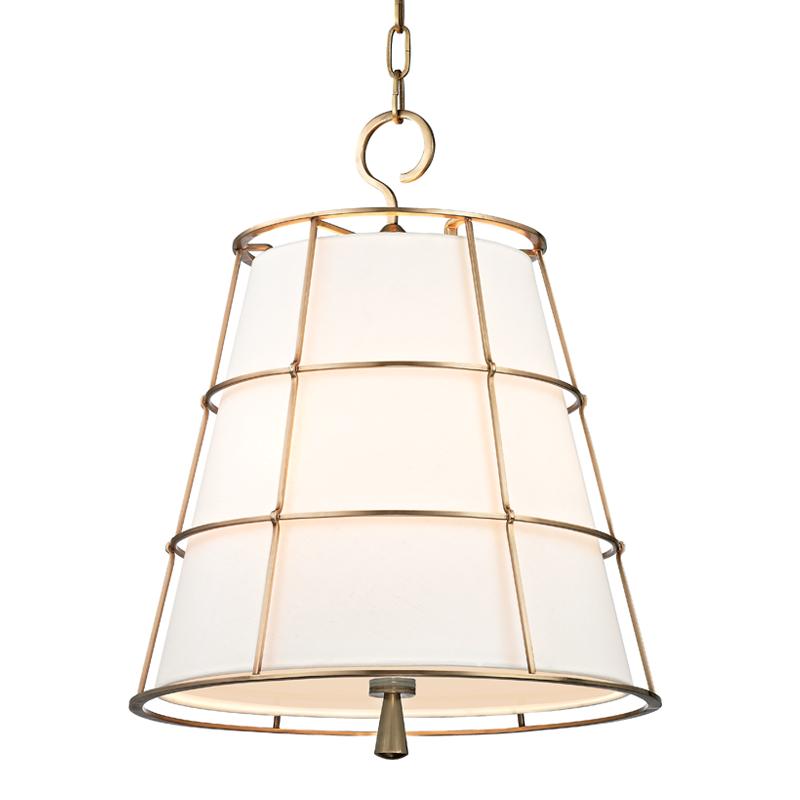 Hudson Valley Lighting Savona Aged Brass 17.75W x 17.75L x 21.5H Pendant