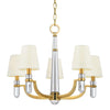 Hudson Valley Lighting Dayton Aged Brass 25W X 25L X 20.5H Chandelier