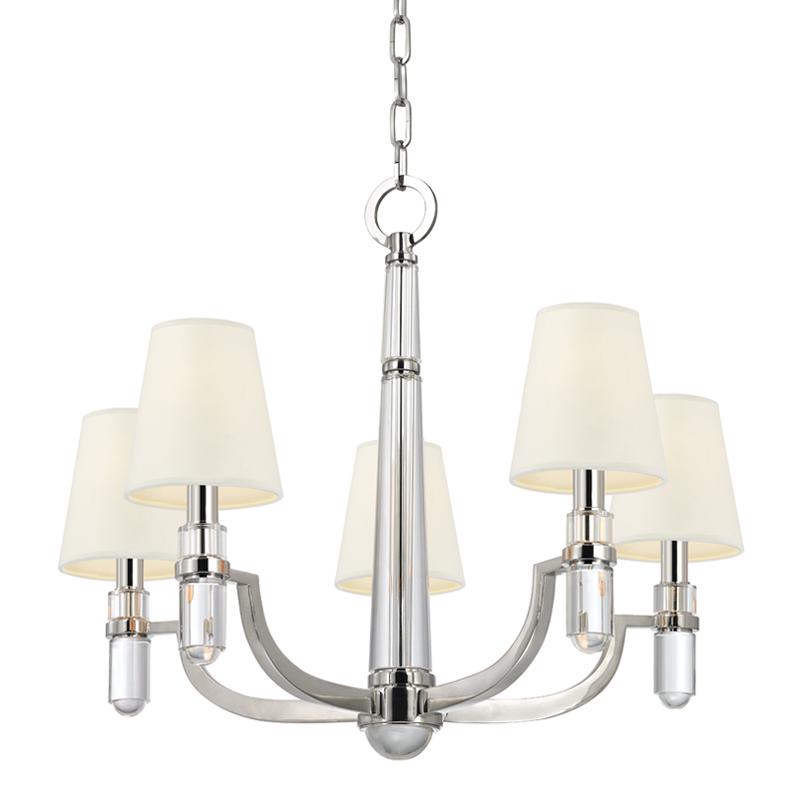 Hudson Valley Lighting Dayton Polished Nickel 25W x 25L x 20.5H Chandelier