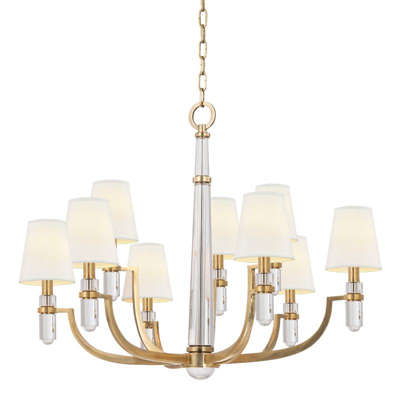 Hudson Valley Lighting Dayton Aged Brass 33W x 33L x 25.75H Chandelier