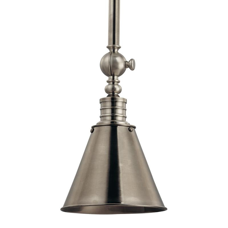 Hudson Valley Lighting Darien Historic Nickel 8W x 8L x 12H Pendant