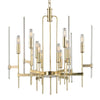 Hudson Valley Lighting Bari Aged Brass 24W X 24L X 26.5H Chandelier