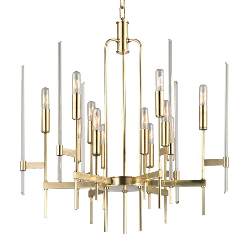 Hudson Valley Lighting Bari Aged Brass 24W x 24L x 26.5H Chandelier