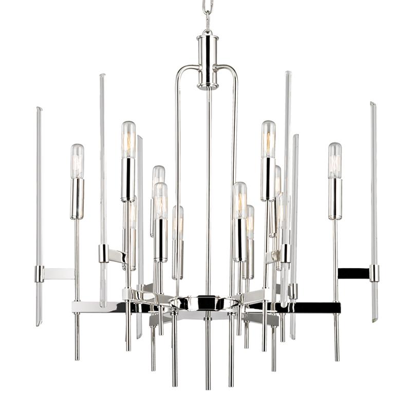 Hudson Valley Lighting Bari Polished Nickel 24W x 24L x 26.5H Chandelier