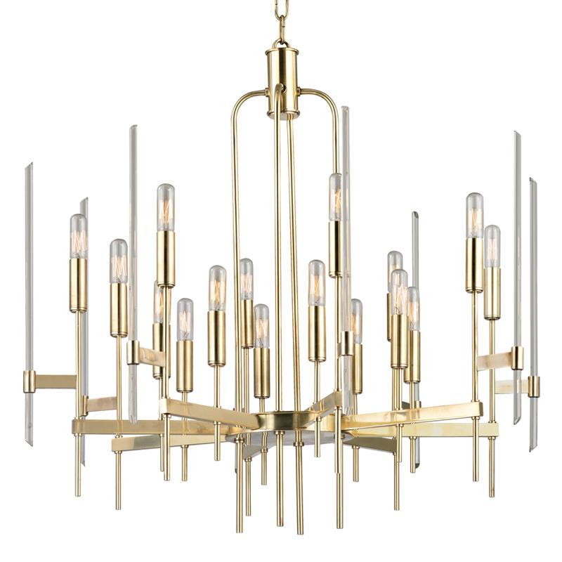 Hudson Valley Lighting Bari Aged Brass 30W x 30L x 29H Chandelier