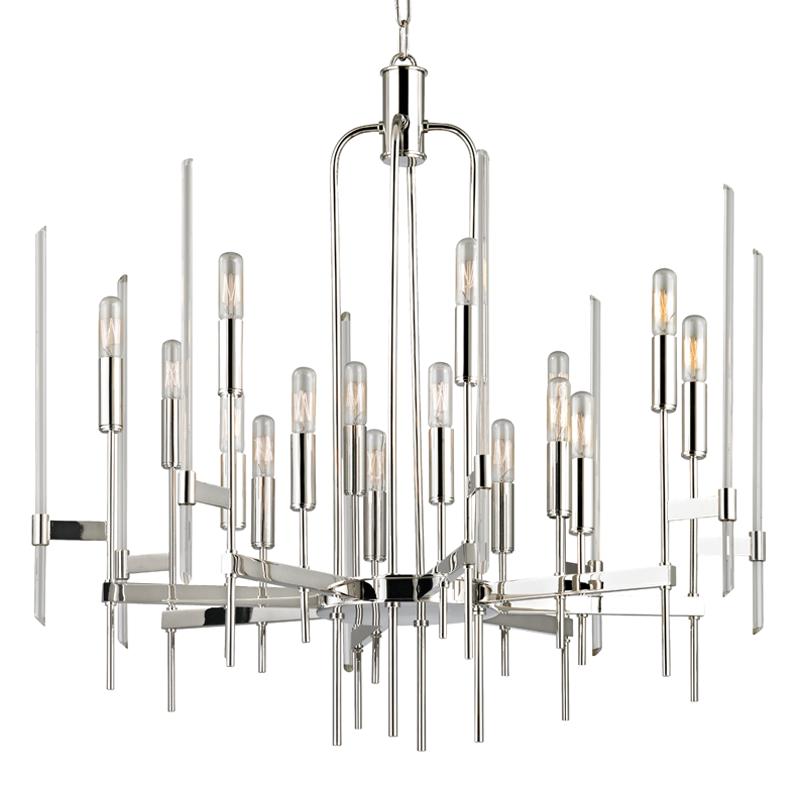 Hudson Valley Lighting Bari Polished Nickel 30W x 30L x 29H Chandelier