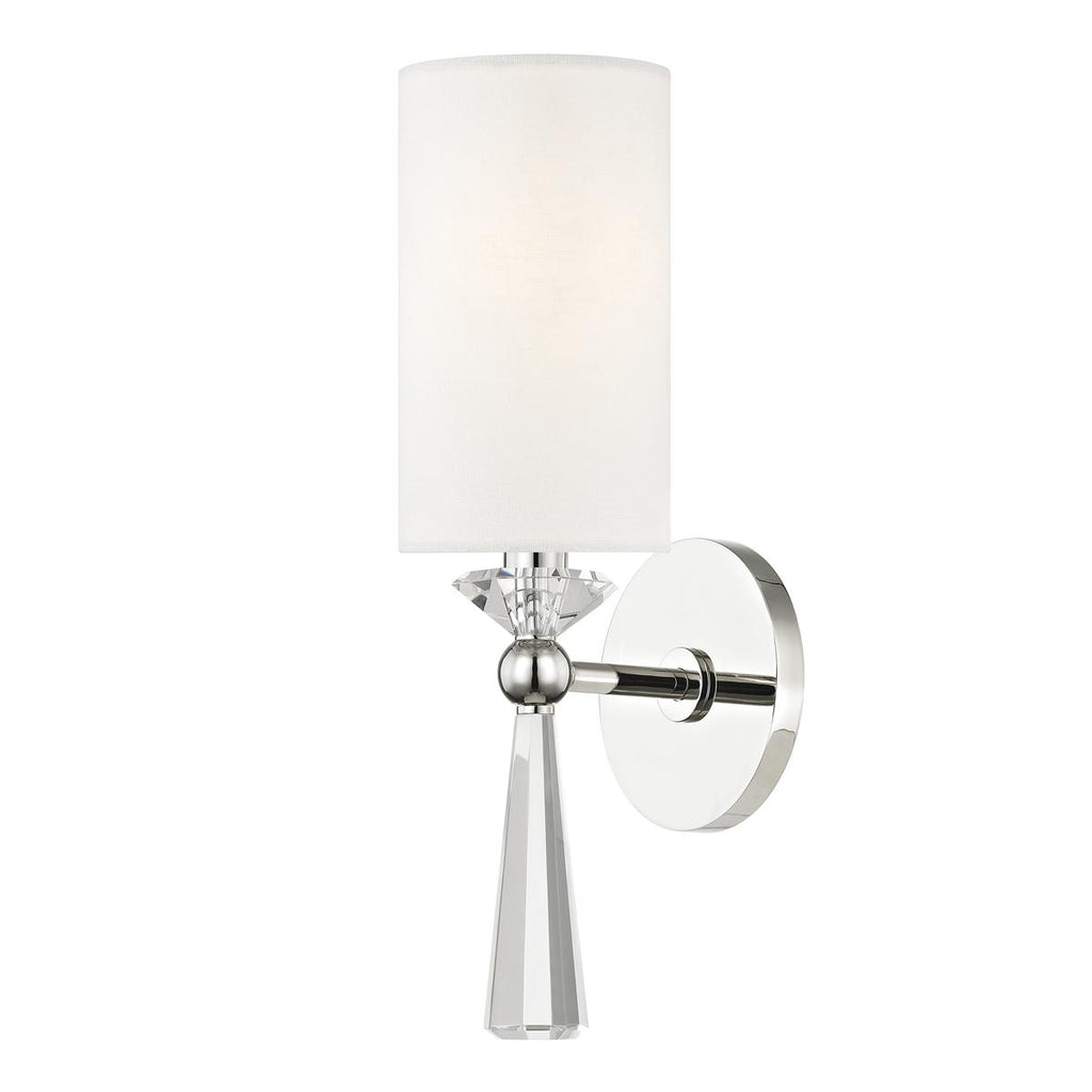 Hudson Valley Lighting Birch Polished Nickel 4.75W x 4.75L x 14.75H Wall Sconce