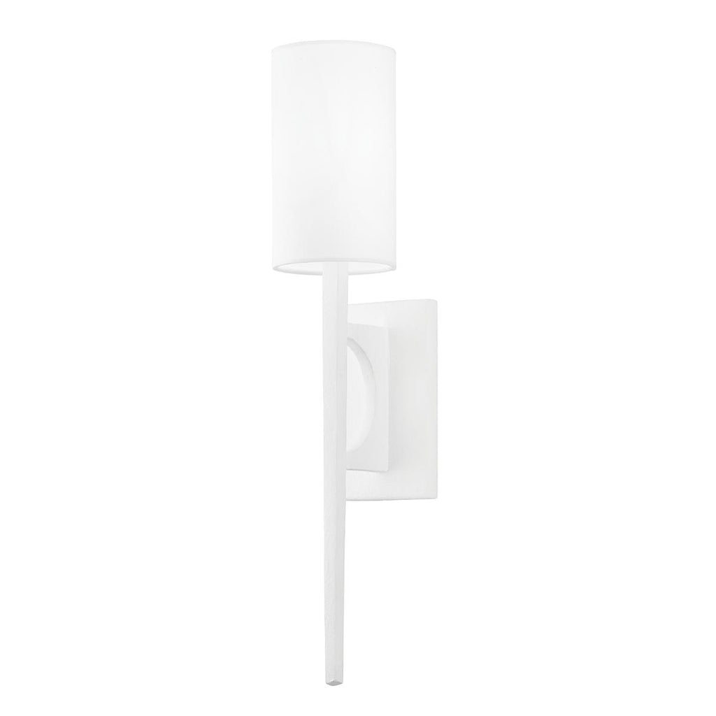 Troy Lighting Wallace GESSO WHITE 4.75W x 4.75L x 24.5H Wall Sconce