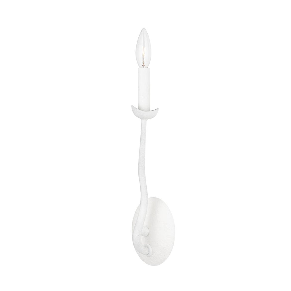 Troy Lighting Reign GESSO WHITE 5W x 5L x 14H Wall Sconce