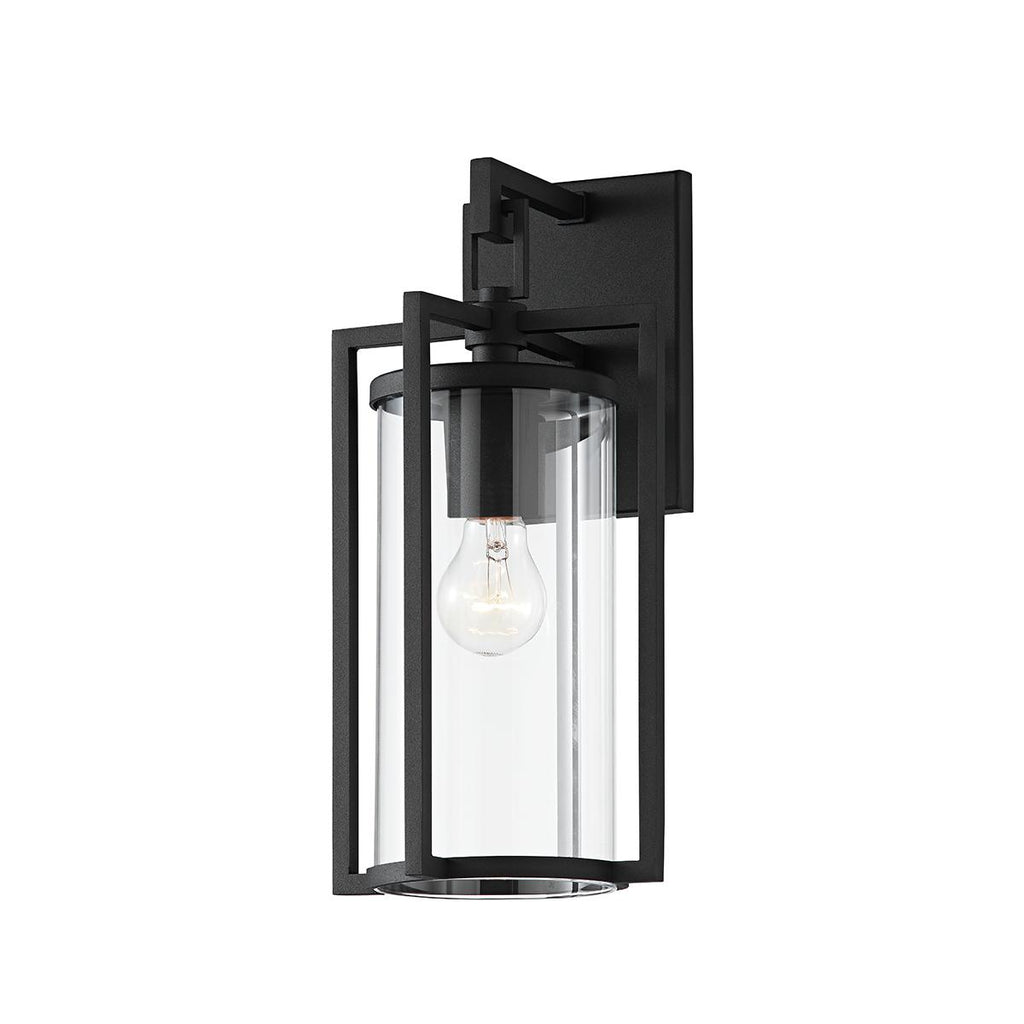 Troy Lighting Percy TEXTURED BLACK 7.25W x 7.25L x 14.75H Wall Sconce