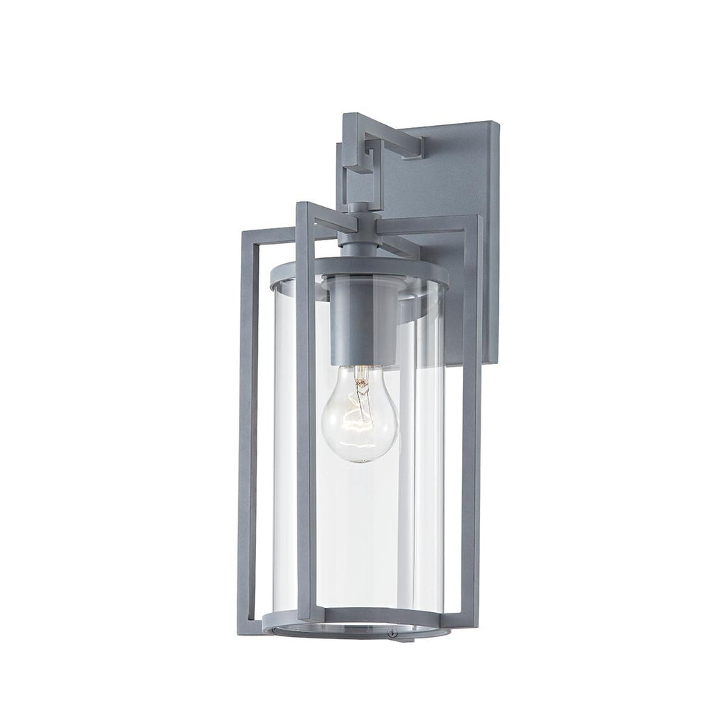 Troy Lighting Percy WEATHERED ZINC 7.25W x 7.25L x 14.75H Wall Sconce